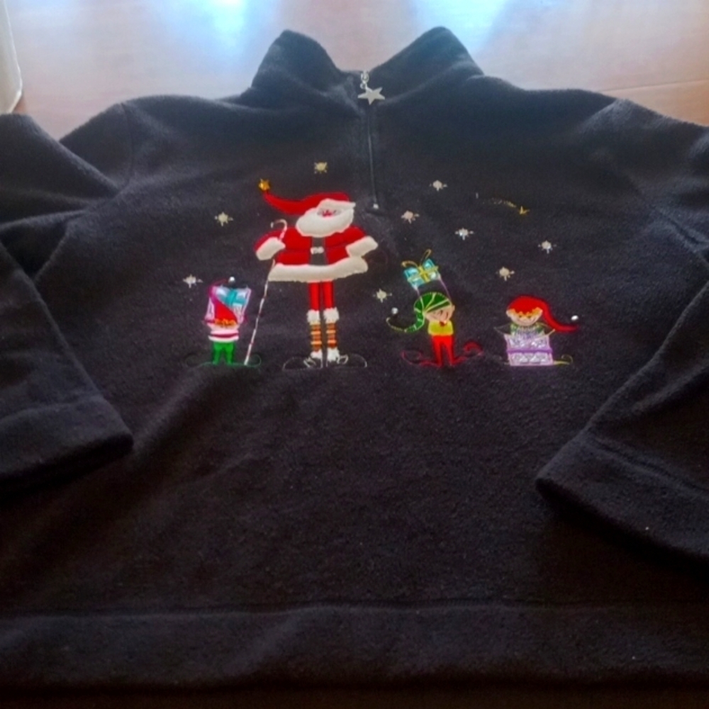 🌻3 for $15🌻White Stag Woman's Size Small Black Christmas Sweater
